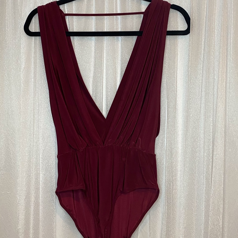 Maroon bodysuit